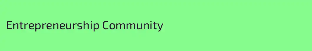 Entrepreneurship Community